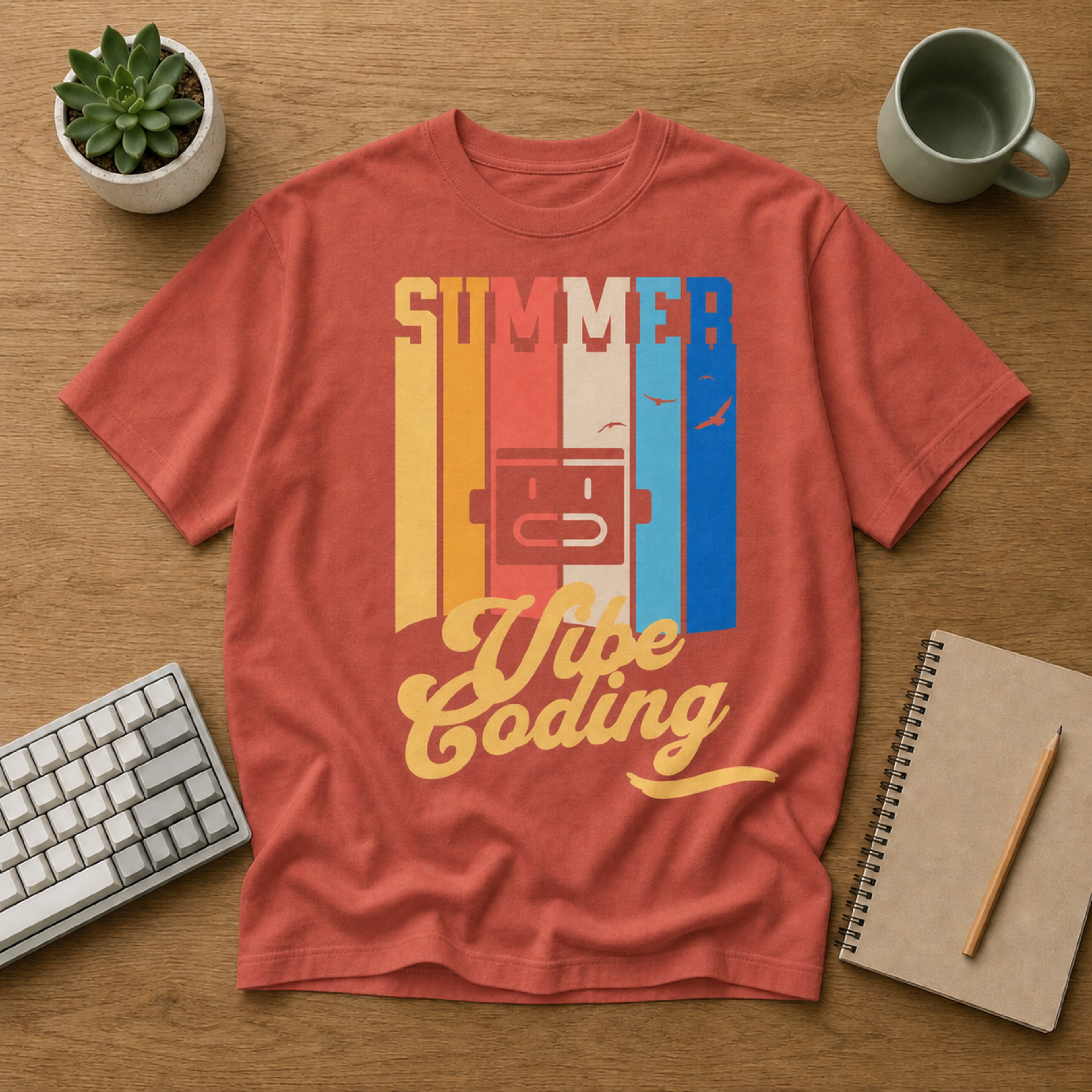 Summer Vibe Coding T-Shirt