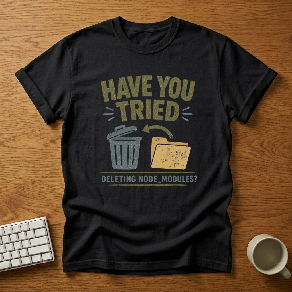 [needlepod-mockup:mck_01KZQ2K66DKEECYREEBWSM4A00] Delete Node Modules Joke