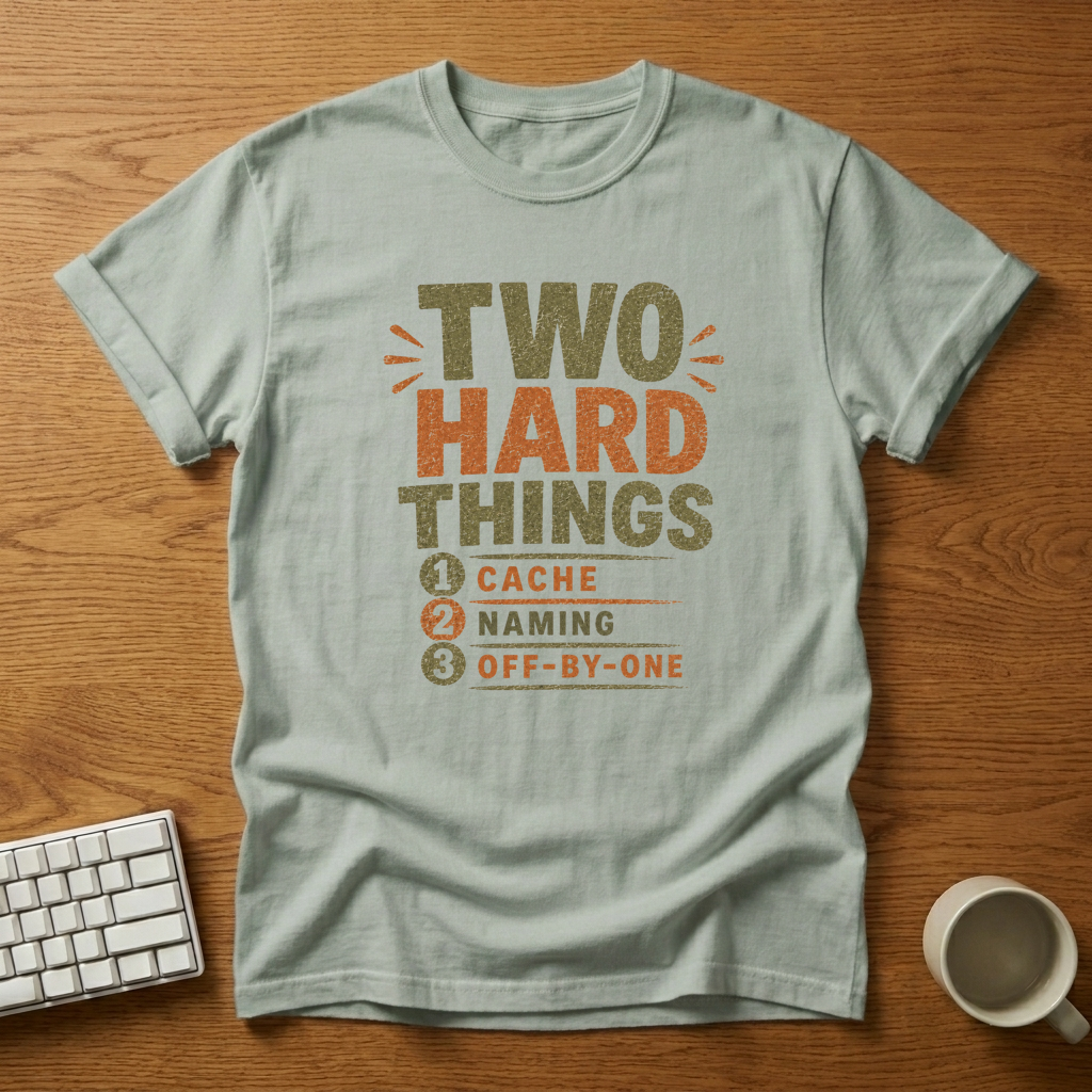 [needlepod-mockup:mck_01KZTRG44YTM2AY89G0PJ33ADN] Two Hard Things Programming Joke