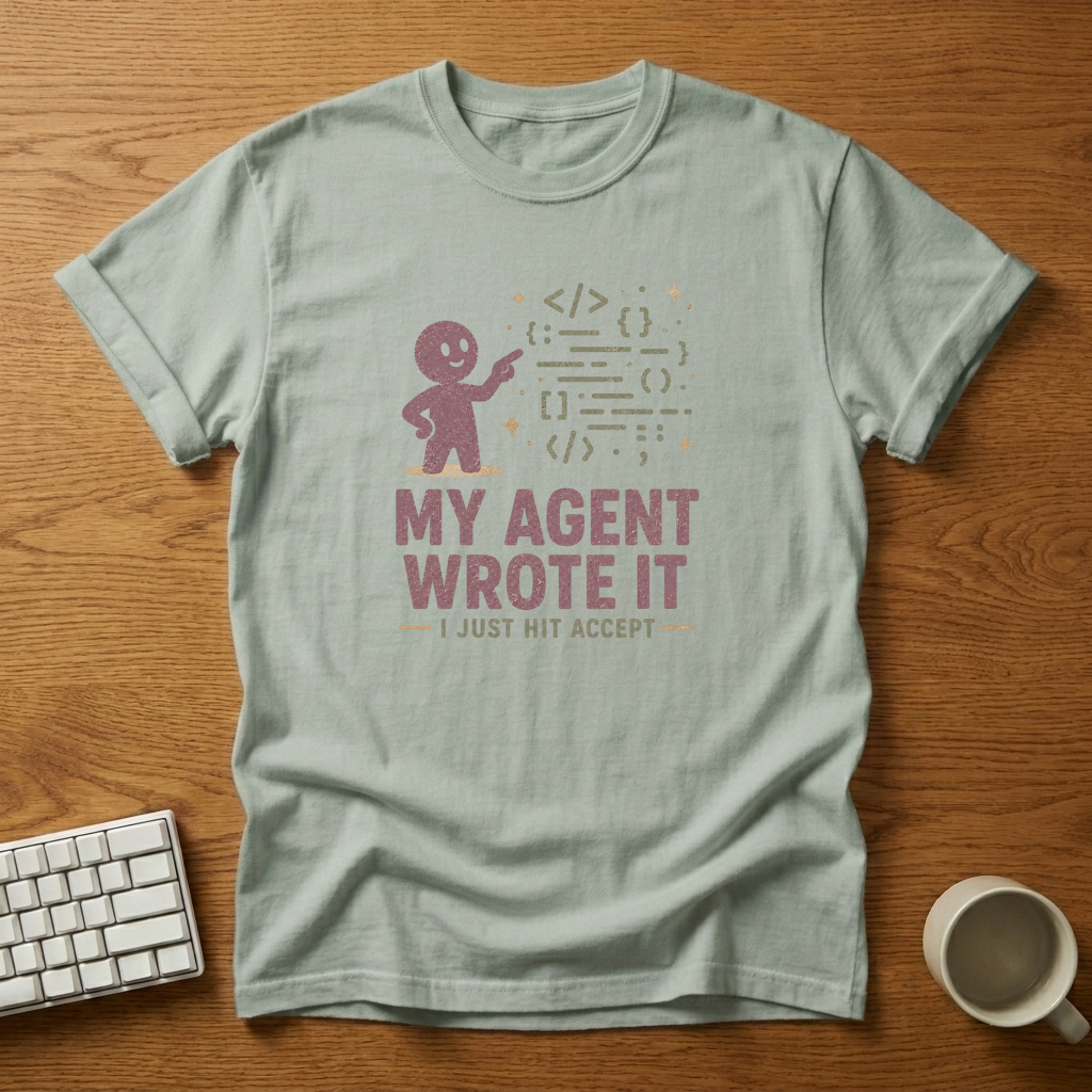 [needlepod-mockup:mck_01M04DM1WXPET1Z7M1NPGYZNVK] My Agent Wrote It T-Shirt
