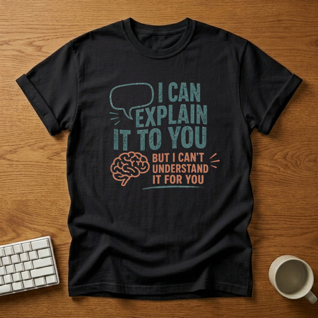 [needlepod-mockup:mck_01M04RWKD22DC3HRWN23SVBWQ6] I Can Explain It to You, but I Can’t Understand It for You T-Shirt