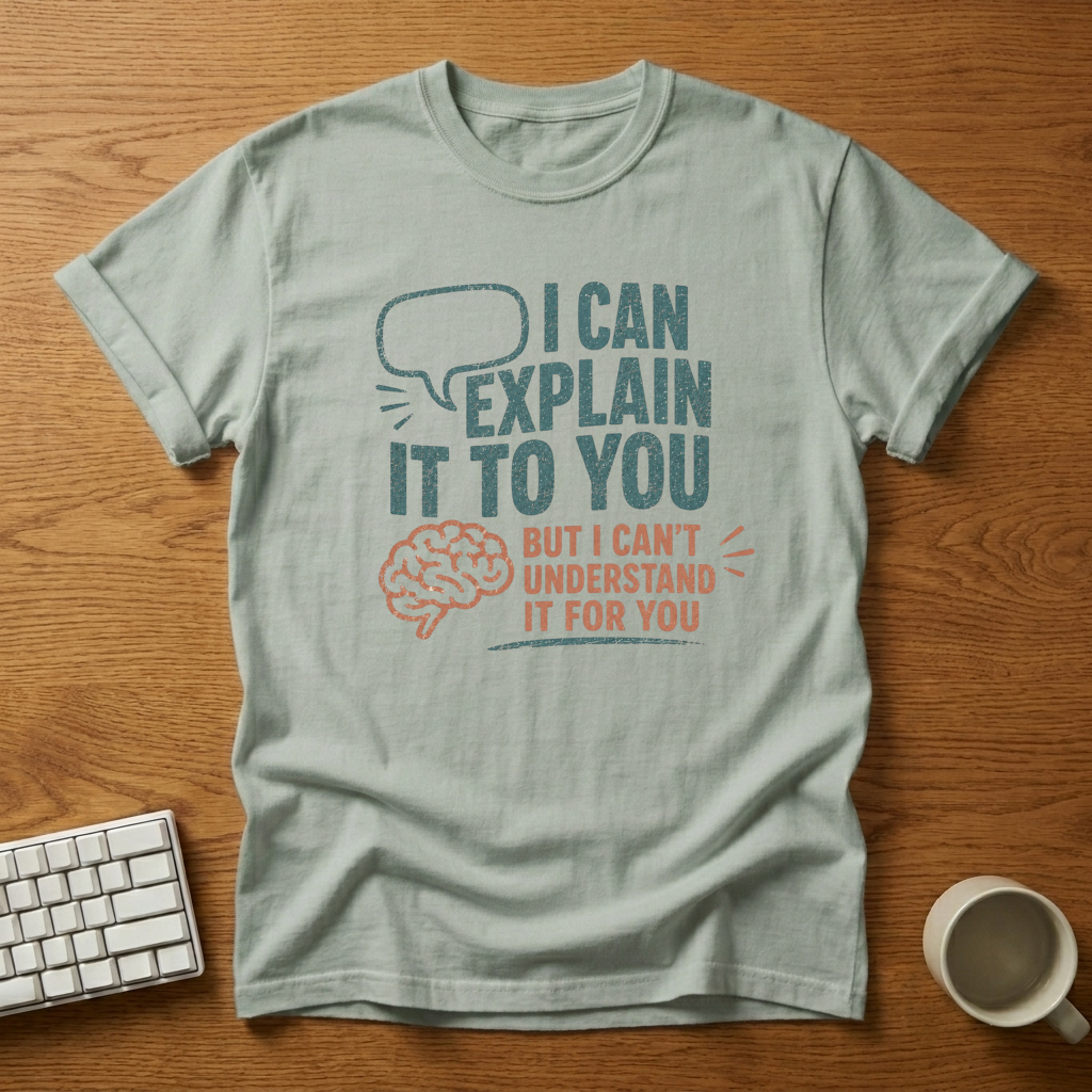 [needlepod-mockup:mck_01M04RWKD25V2305HXG82EJ8RQ] I Can Explain It to You, but I Can’t Understand It for You T-Shirt