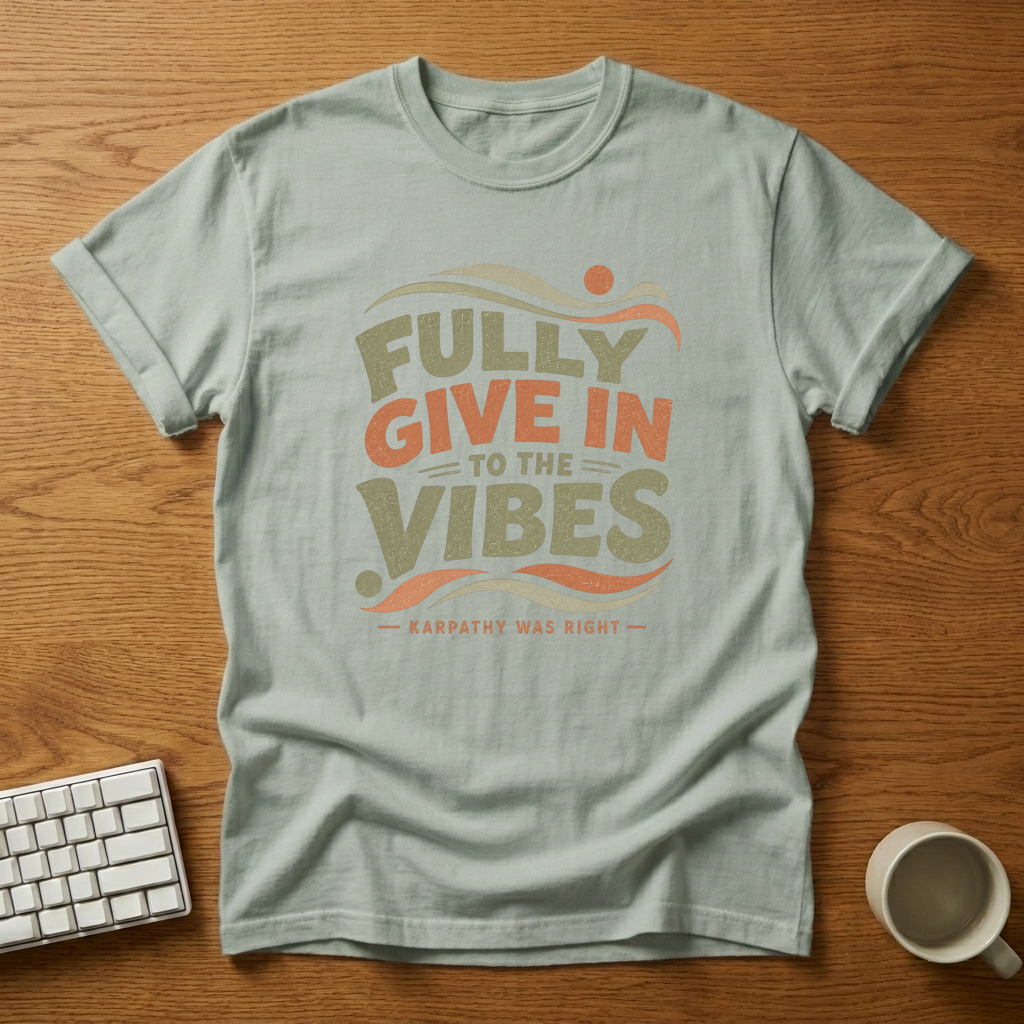 [needlepod-mockup:mck_01M04RG3Z9QTYMFDAJRSGN1P71] Fully Give In to the Vibes T-Shirt