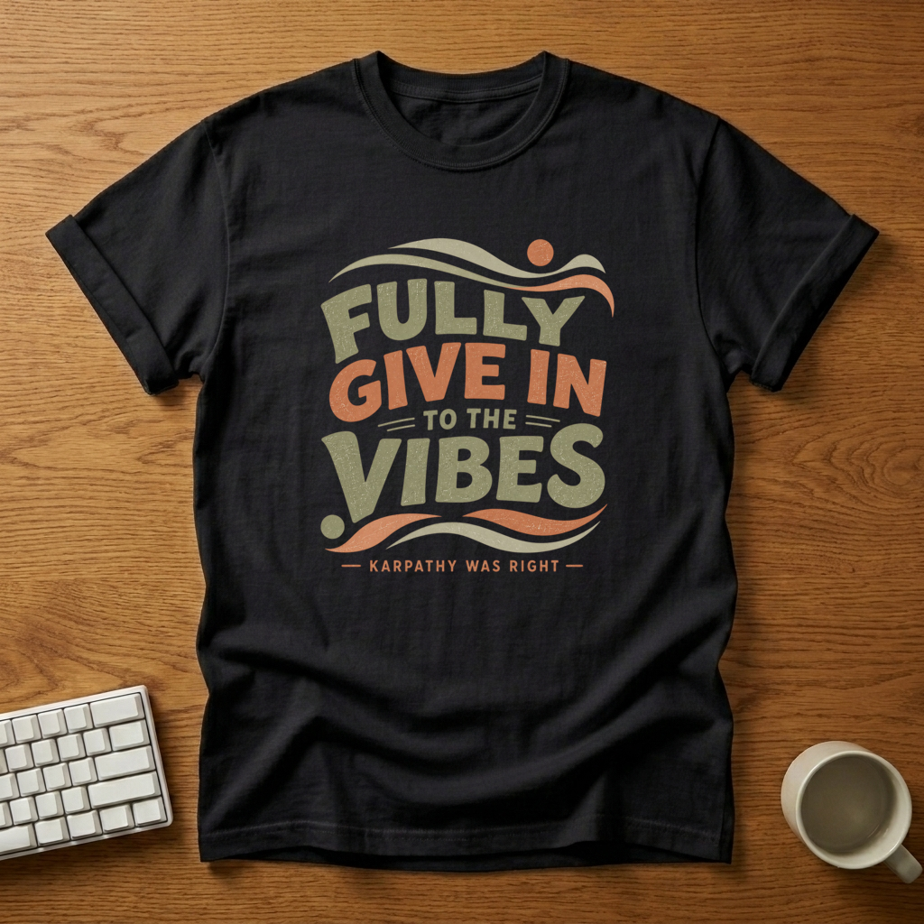 [needlepod-mockup:mck_01M04RG3Z9S6VKM2Z3P9SVFAPW] Fully Give In to the Vibes T-Shirt