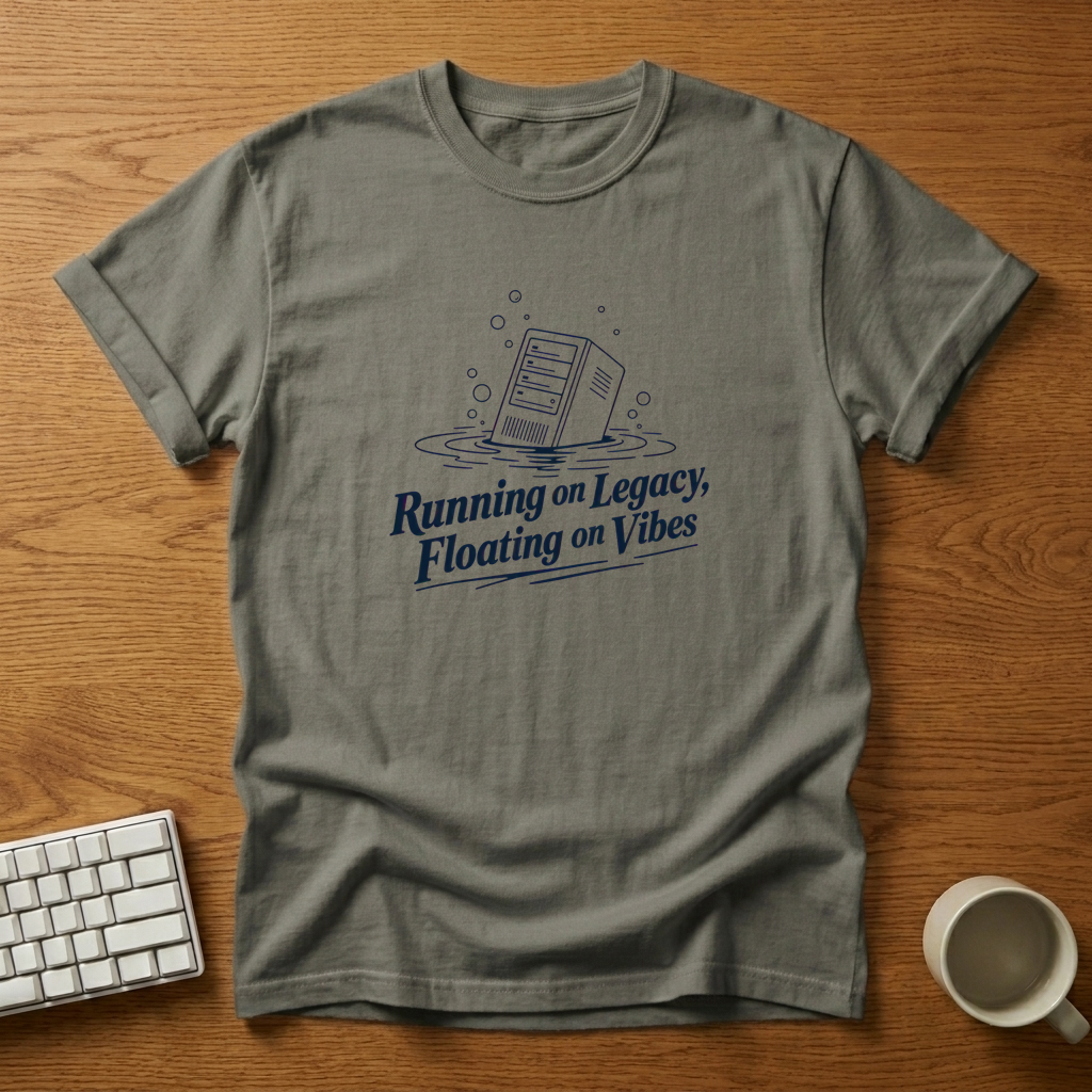 [needlepod-mockup:mck_01M15MSZY4EM45FMZB7WKWMH03] Legacy Server Floating T-Shirt